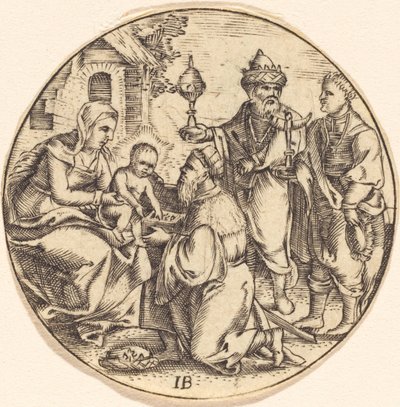 The Adoration of the Magi by after Master IB