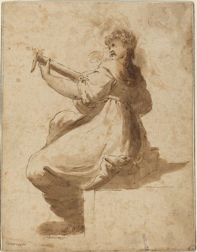 The Lute Player by after Orazio Gentileschi
