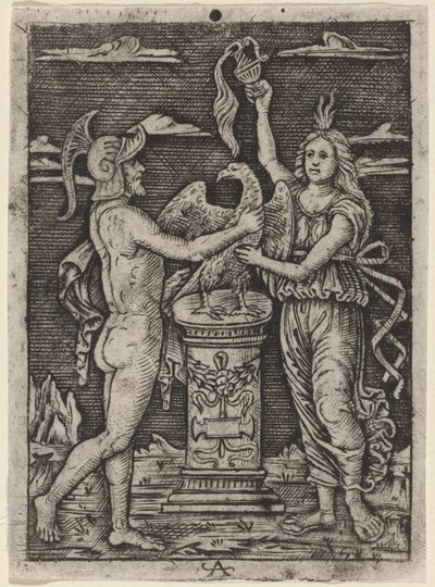 Consecration of an Eagle by after Peregrino da Cesena