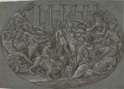 Triumph of Bacchus by after Perino del Vaga