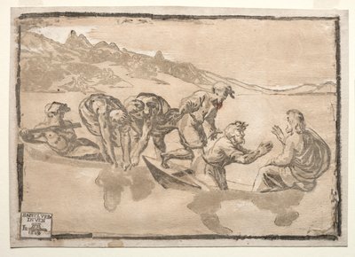 The Miraculous Draught of Fishes by after Raphael