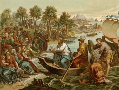 The Ship Sermon by after Raphael