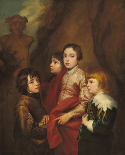 Group of Four Boys by after Sir Anthony van Dyck