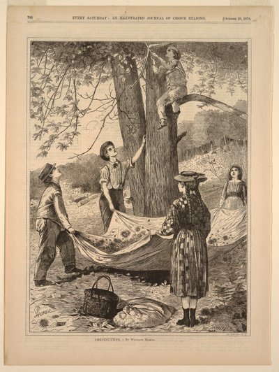 Chestnutting by after Winslow Homer