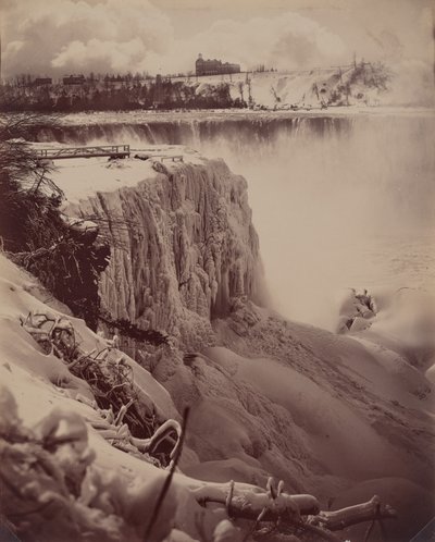 Frozen Falls by attributed to Charles Bierstadt