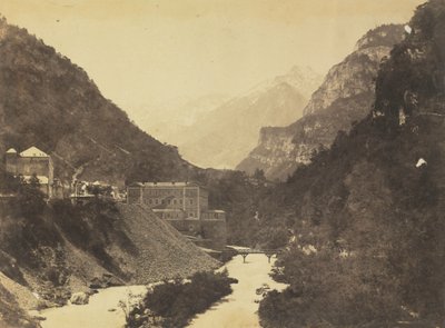 Eaux-Chaudes, Pyrenees (verso) by attributed to Farnham Maxwell Lyte