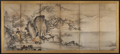 The Four Accomplishments by attributed to Kano Shōei
