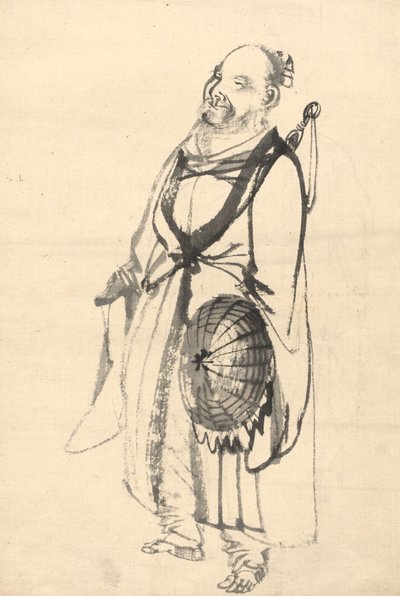 The Wandering Hermit by attributed to Kono Bairei