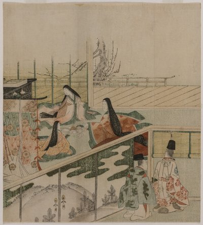 Court Ladies Making Dolls by attributed to Kubo Shunman