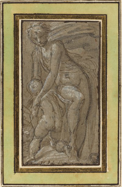 Nude with Putto by called Bertoia Jacopo Zanguidi