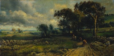 Fleecy Clouds by imitator of George Inness