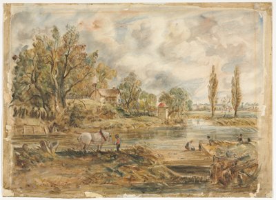 The White Horse by imitator of John Constable