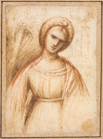 Lady in a Landscape by possibly by Dosso Dossi