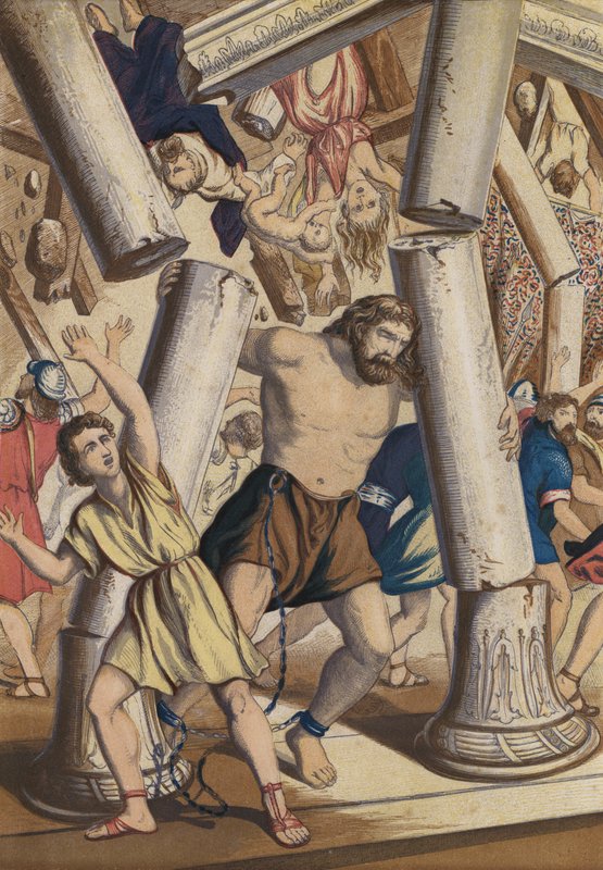 Death of Samson by English School