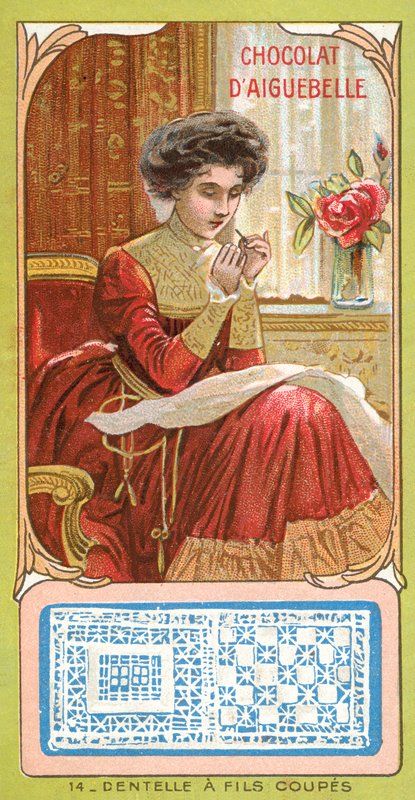Cutwork lace by French School