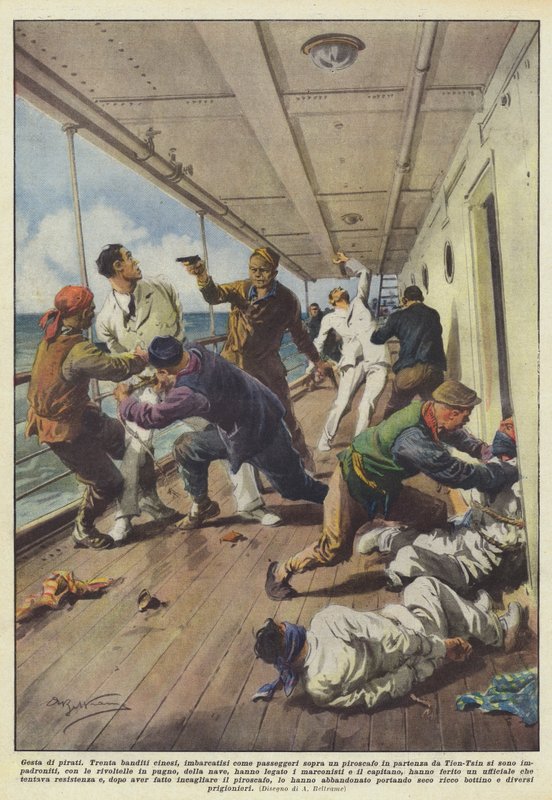 Pirate Deeds by Achille Beltrame