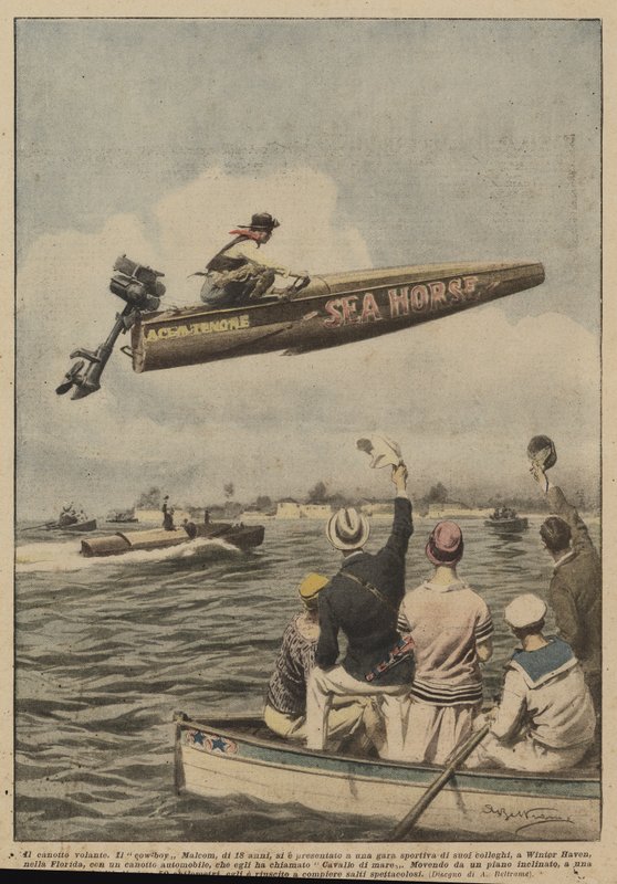 The flying dinghy by Achille Beltrame