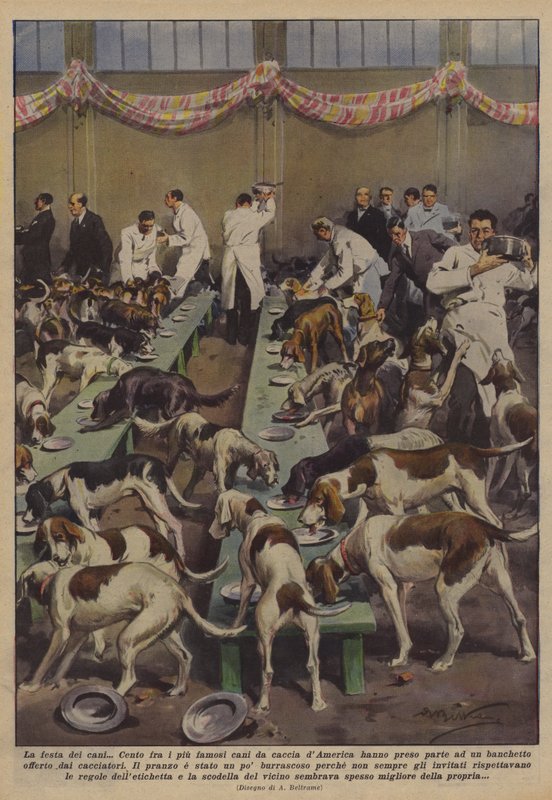 The Dog Festival by Achille Beltrame