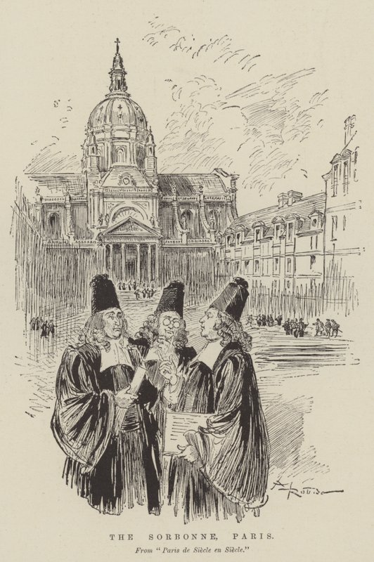 The Sorbonne, Paris by Albert Robida