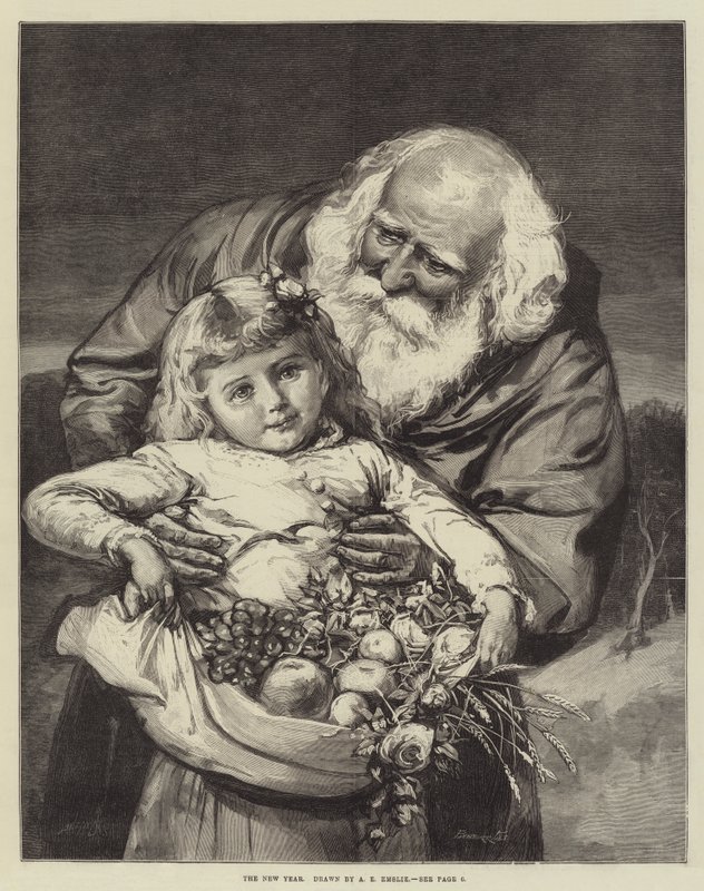 The New Year by Alfred Edward Emslie