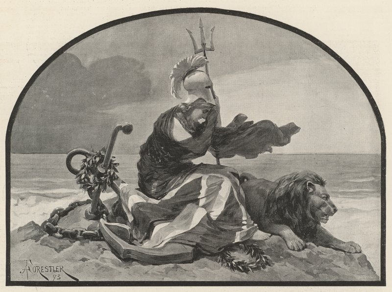 Britannia Mourns by Amedee Forestier