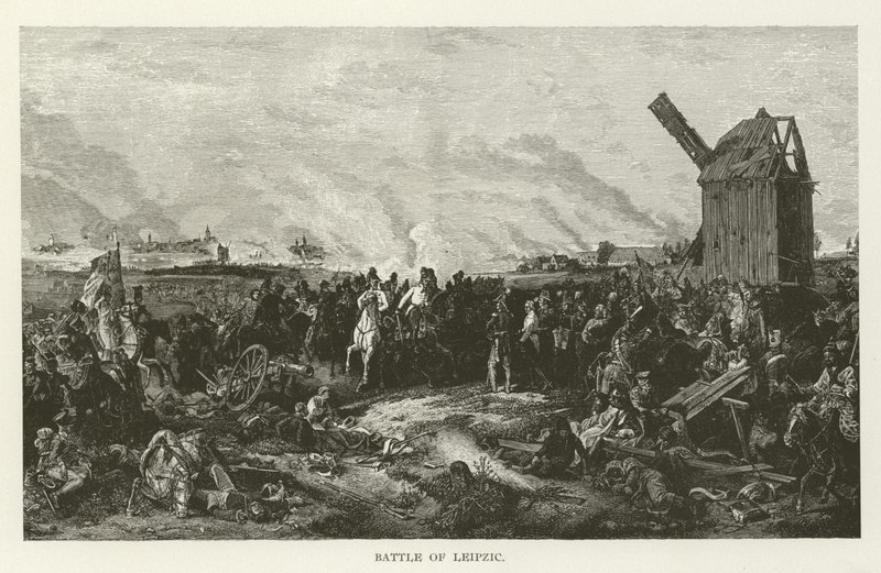 Battle of Leipzig by American School
