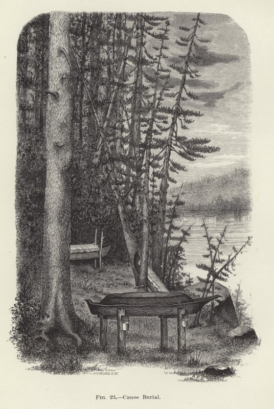 Canoe Burial by American School