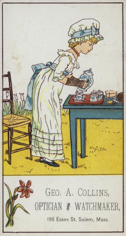 Girl Pouring Tea by American School