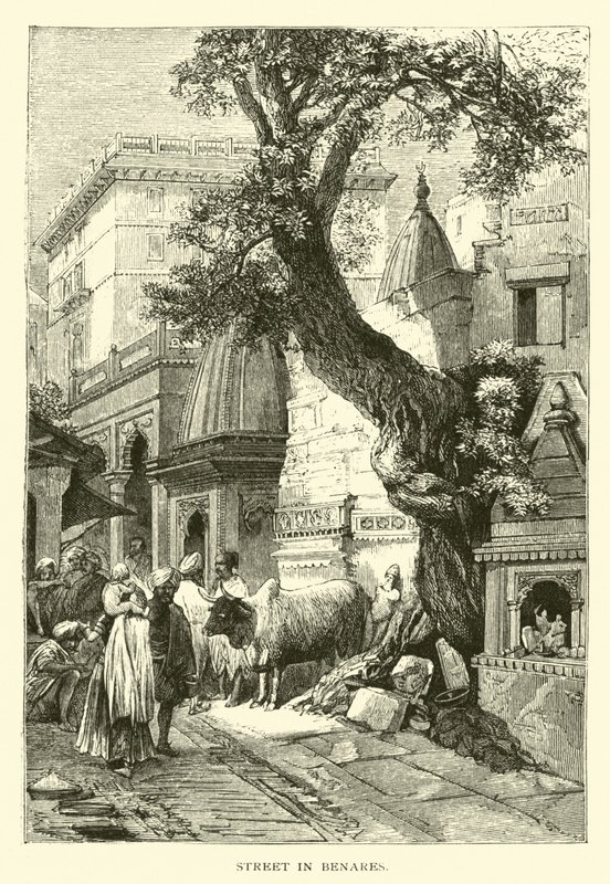 Street in Benares by American School