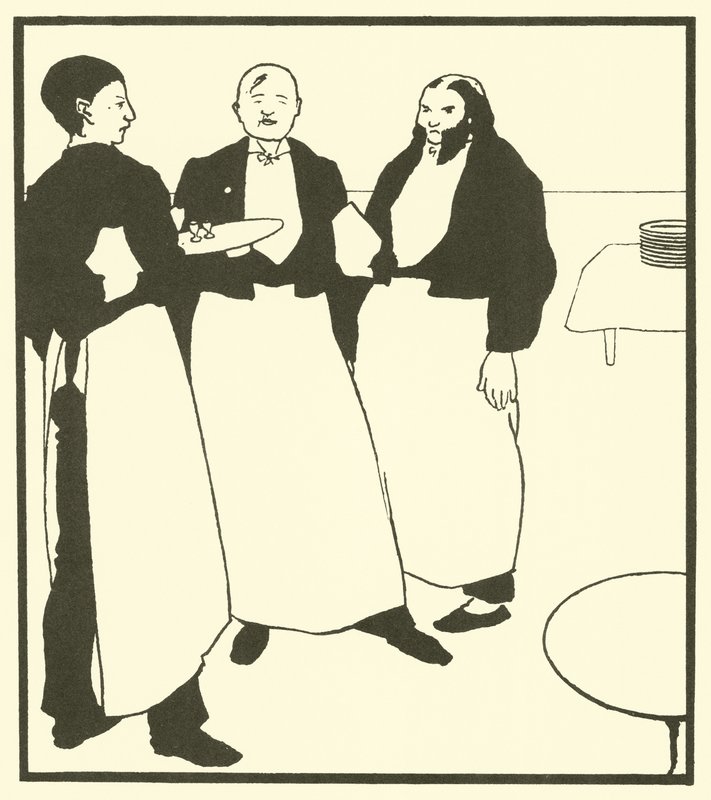Garcons de Cafe by Aubrey Beardsley