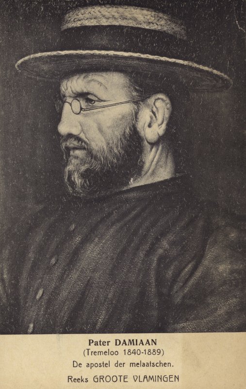 Father Damien by Belgian School