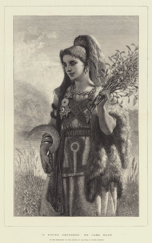 A Young Druidess by Carl Haag