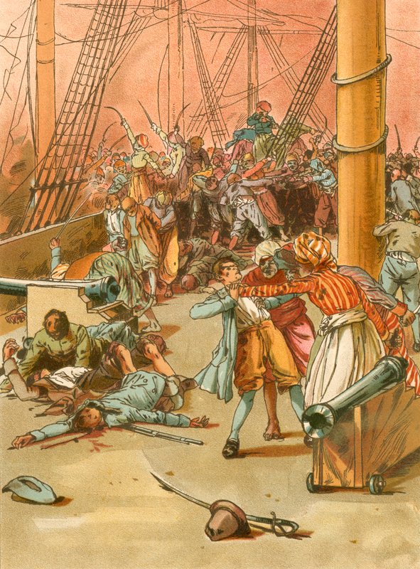 Attacked by Pirates by Carl Marr