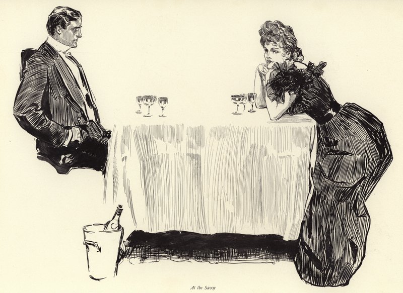 At the Savoy by Charles Dana Gibson