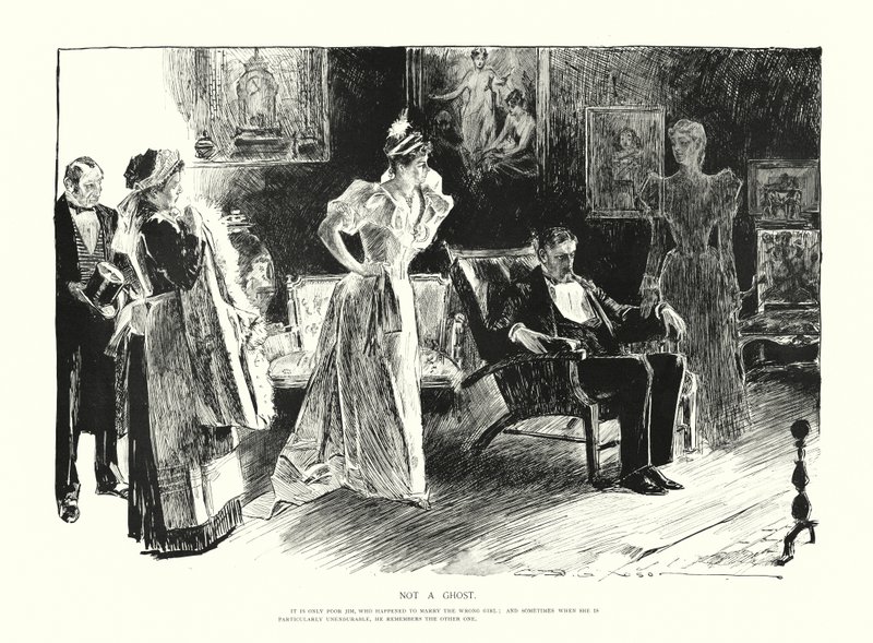 Not a Ghost by Charles Dana Gibson