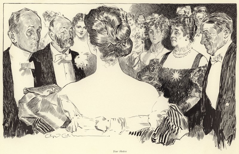 Your Hostess by Charles Dana Gibson