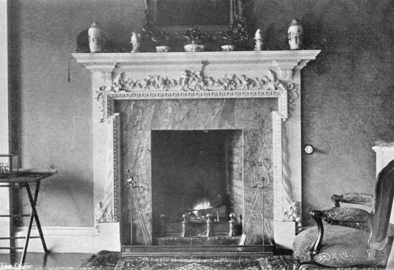 A Sculptured Mantel by Charles Latham