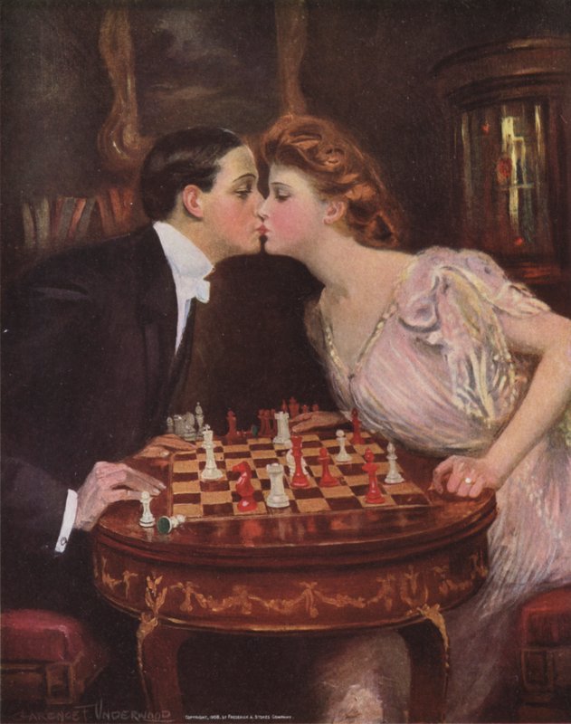 The Kiss by Clarence F. Underwood