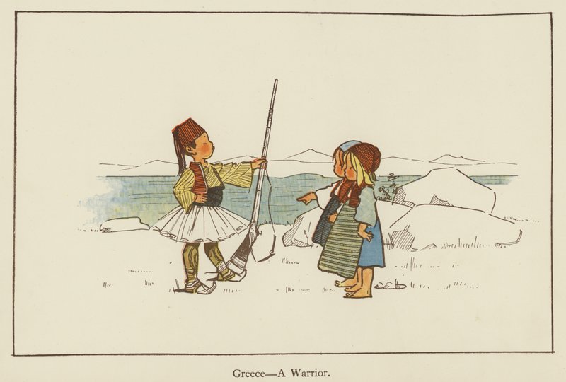 Greece, a warrior by Edith Farmiloe