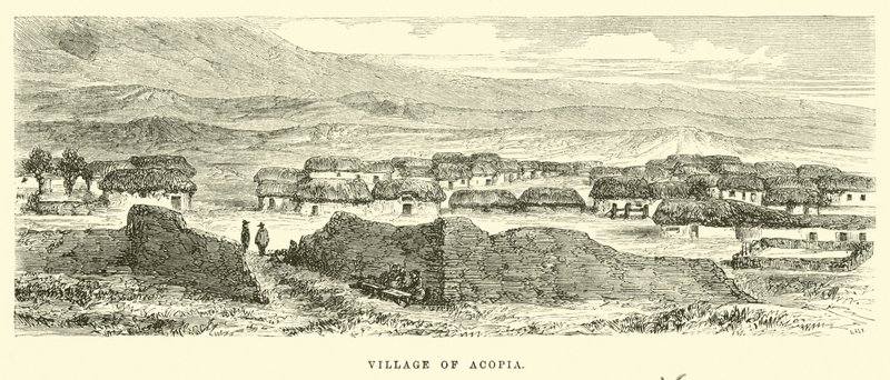 Village of Acopia by Edouard Riou