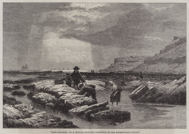 Crab-Catchers by Edward Duncan