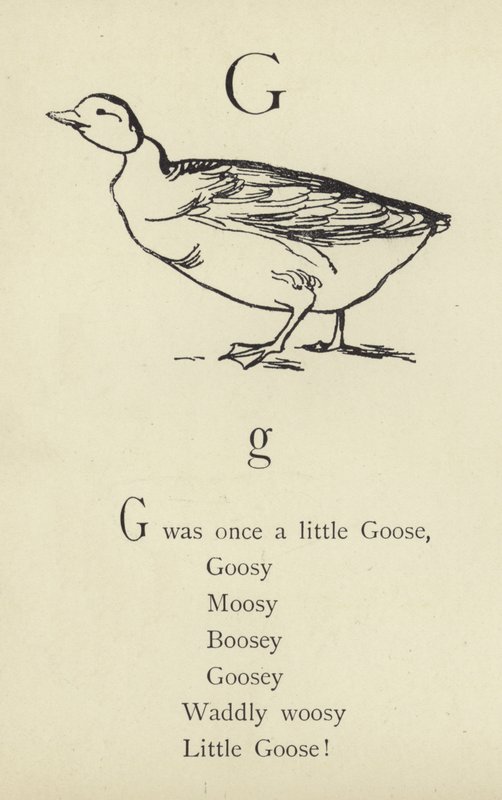 The Letter G by Edward Lear