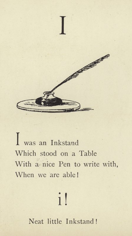 The letter I by Edward Lear
