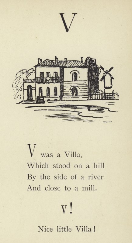 The Letter V by Edward Lear