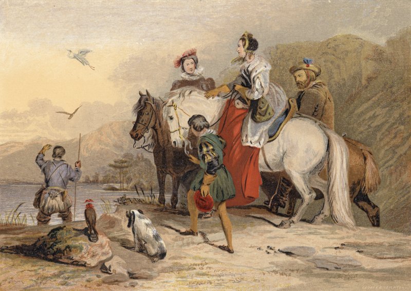 The Hawking Party by Edwin Landseer