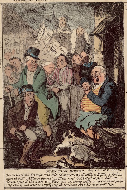 Election Scene by English School