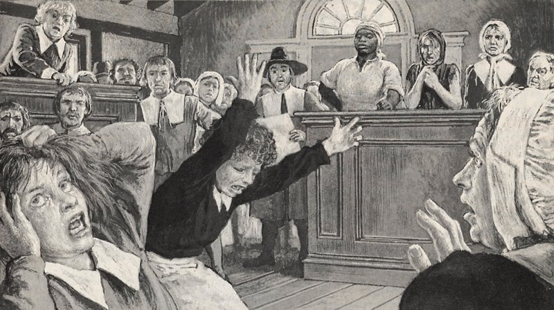 Salem Witch Trials by English School