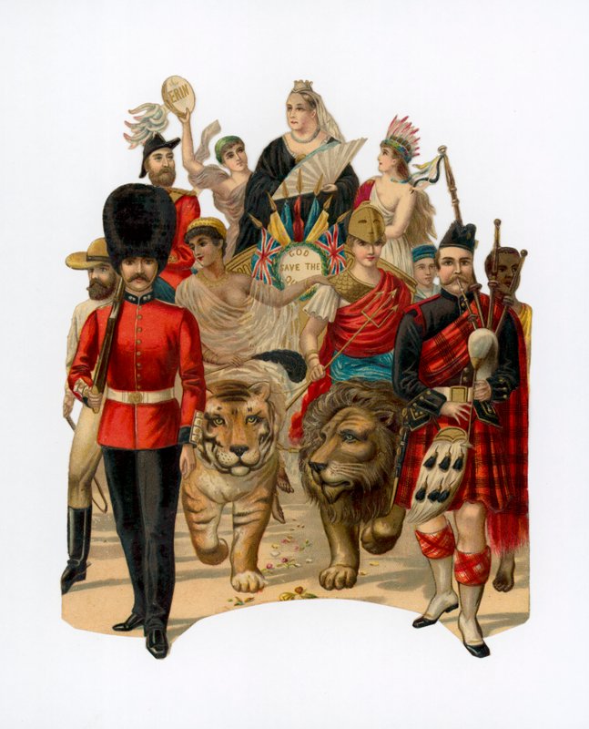 Victorian Procession by English School