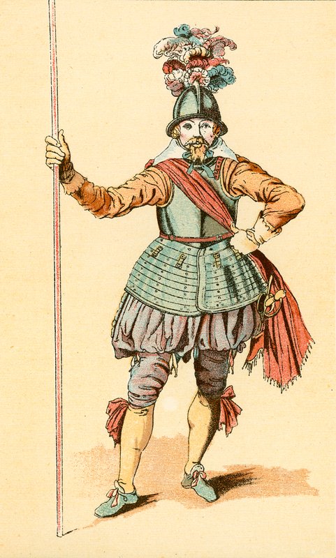 A Pikeman by English School