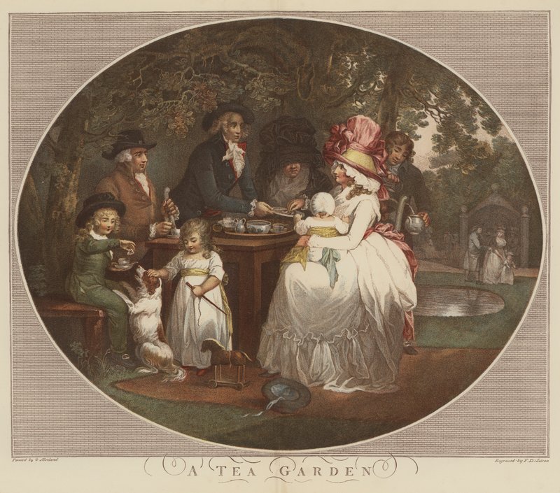 A Tea Garden by English School